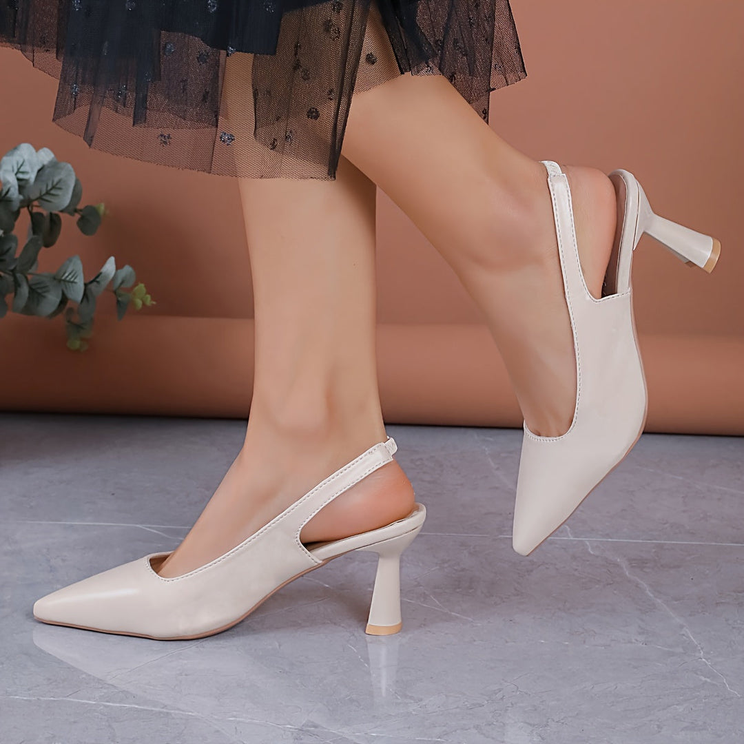 Sophia | Eleganti scarpe con tacco e cinturino posteriore