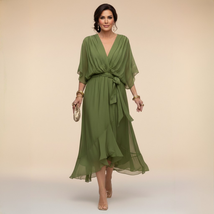 Monica - Vestito con scollo a V