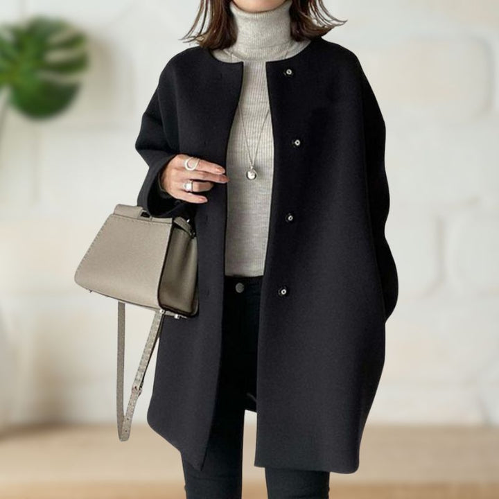 Trude | Cappotto Medio Elegante in Lana Morbida