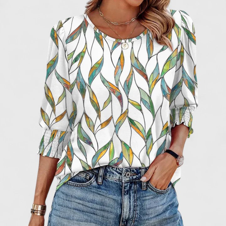 Solara | Top con smock elegante e leggero