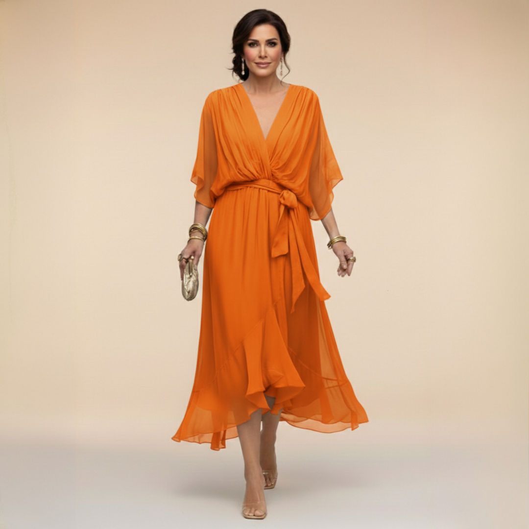 Monica - Vestito con scollo a V