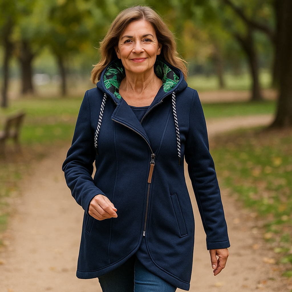 Eleonora™ – Cappotto Invernale con Zip Asimmetrica