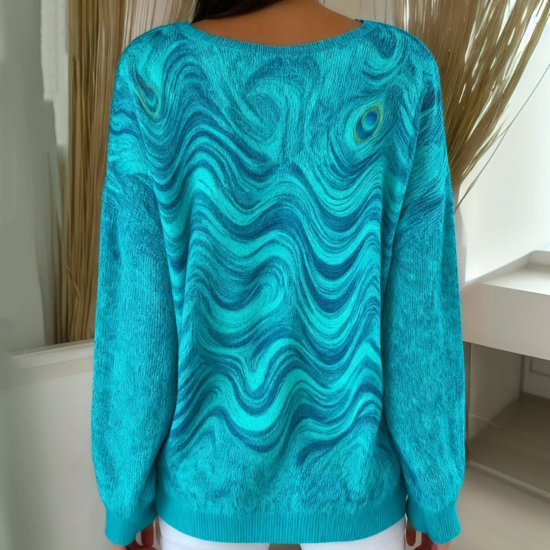 SOFIA | Maglione Casual Con Effetto Sfumato