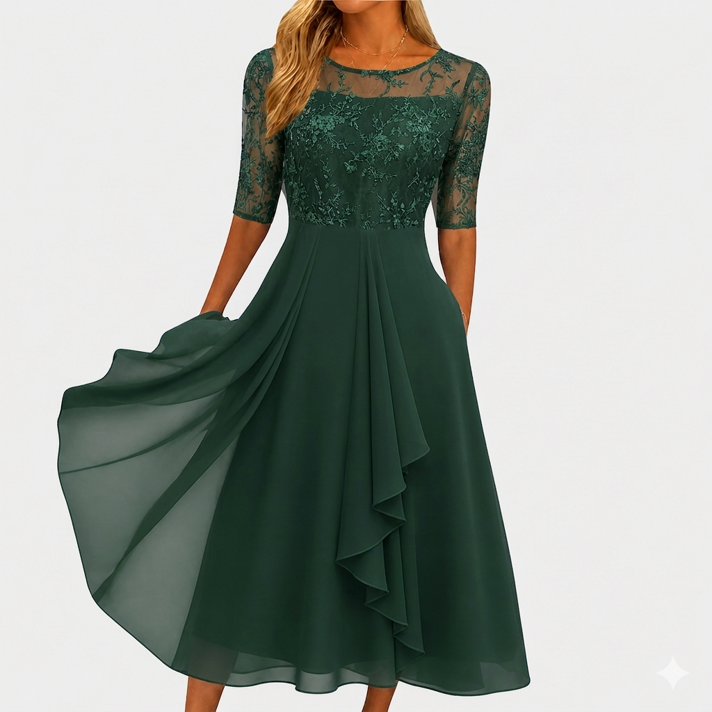 Rhonda | Abito elegante in pizzo