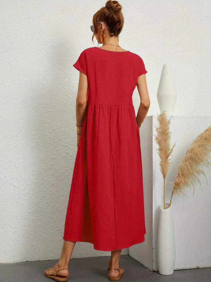 Gabrielle™ — Abito midi fluido dall'eleganza senza tempo