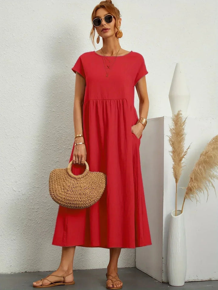 Gabrielle™ — Abito midi fluido dall'eleganza senza tempo