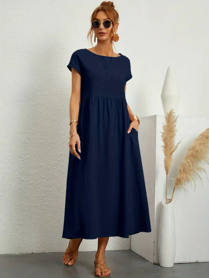 Gabrielle™ — Abito midi fluido dall'eleganza senza tempo