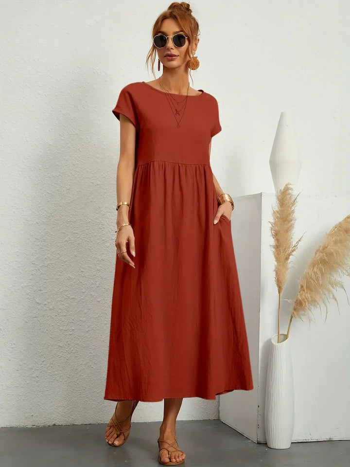 Gabrielle™ — Abito midi fluido dall'eleganza senza tempo