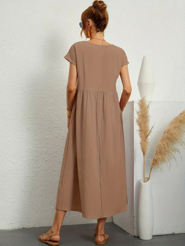 Gabrielle™ — Abito midi fluido dall'eleganza senza tempo
