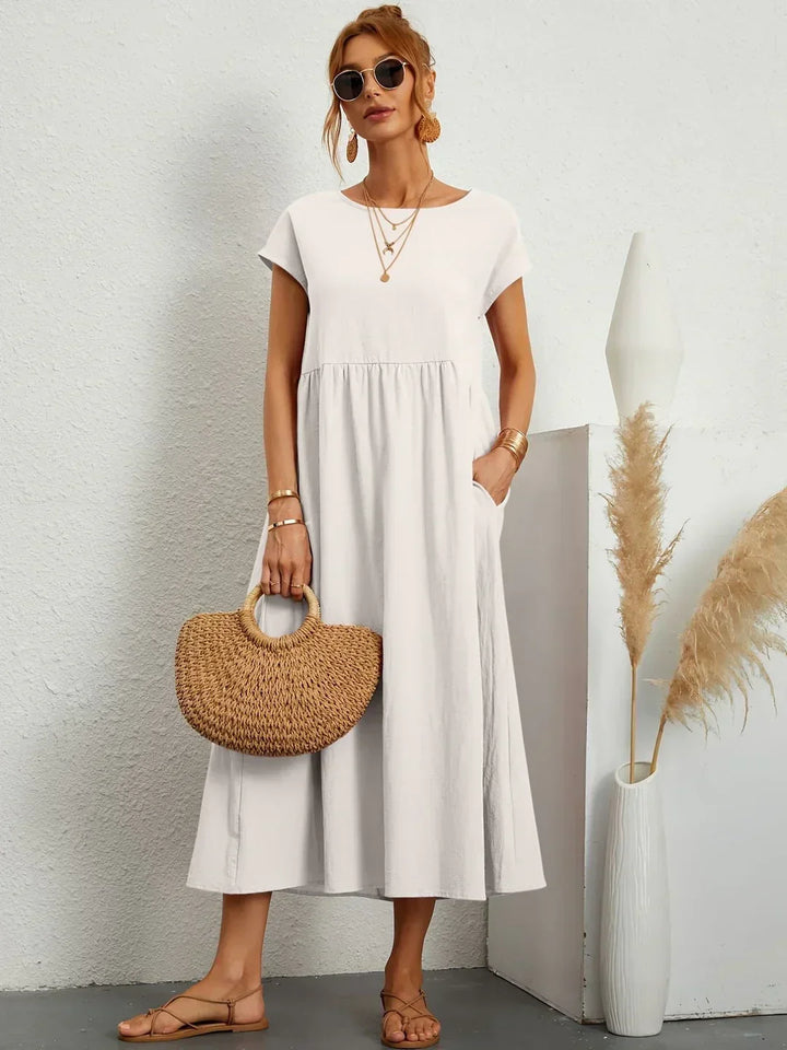 Gabrielle™ — Abito midi fluido dall'eleganza senza tempo