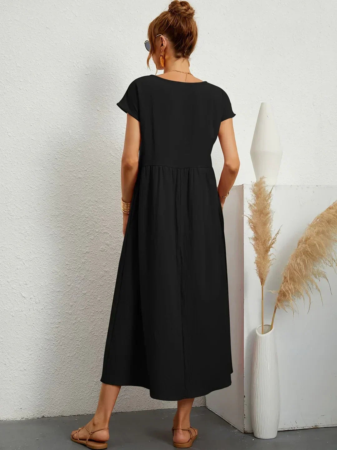 Gabrielle™ — Abito midi fluido dall'eleganza senza tempo