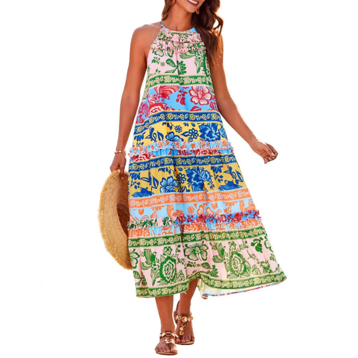 Felicity | Abito boho con scollo all'americana