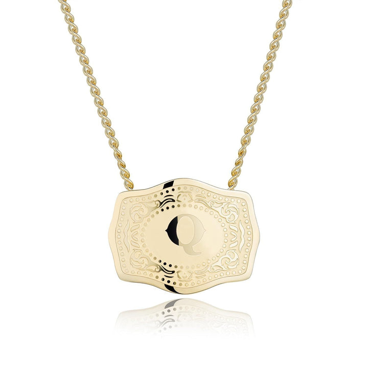 CINDY™ - Sleek Initial Letter Pendant Necklace