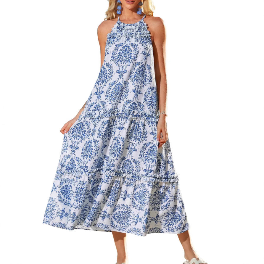 Felicity | Abito boho con scollo all'americana