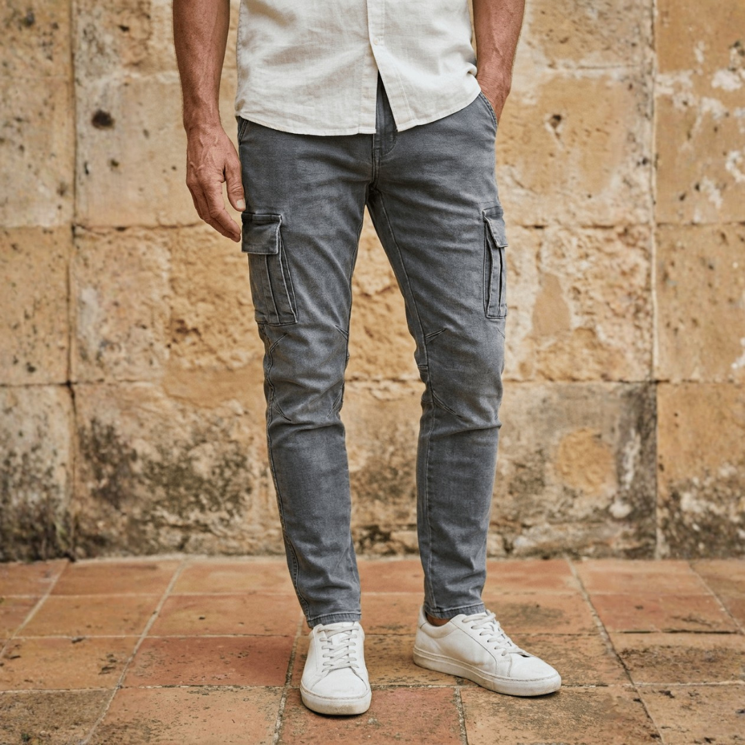 Lorenzo | Jeans Cargo in denim
