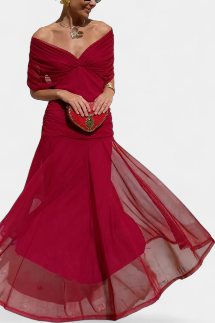 Alondra™ | Abito lungo a fiori con scollo a V