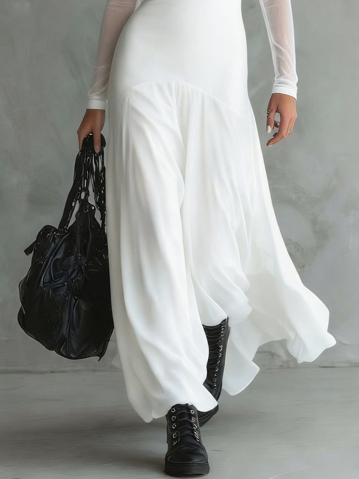 Neroa · Abito Maxi Loose-fit in Tulle Nero