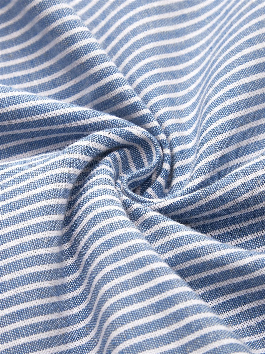 Chiara | Abito midi a righe moderno e femminile