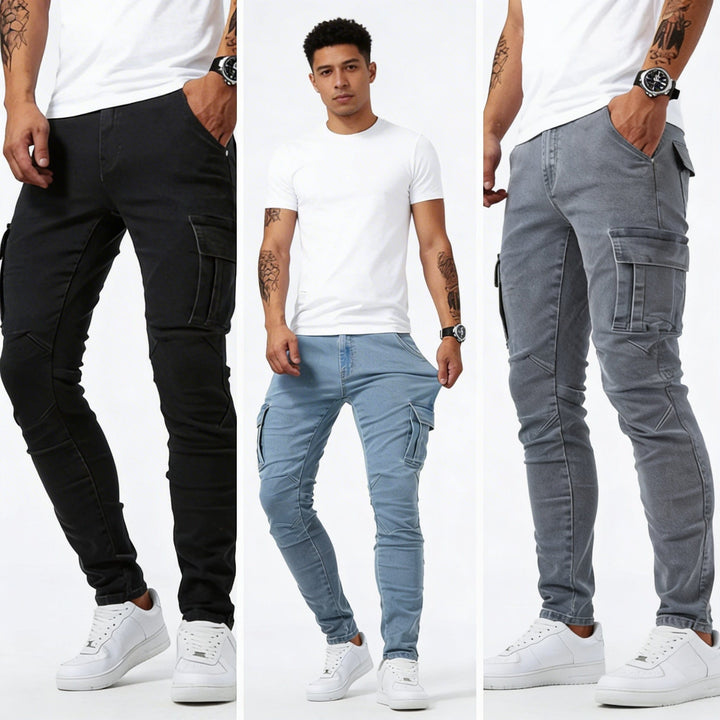 Lorenzo | Jeans Cargo in denim