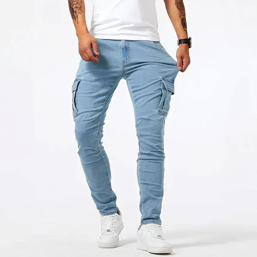 Lorenzo | Jeans Cargo in denim