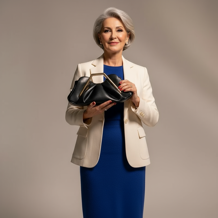 Aideen | Borsa Elegante con Manico Dorato