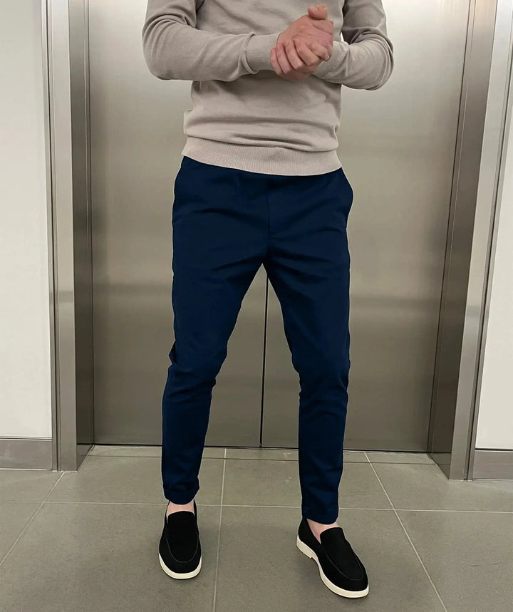 Jerez | Pantaloni chino elasticizzati slim di lusso