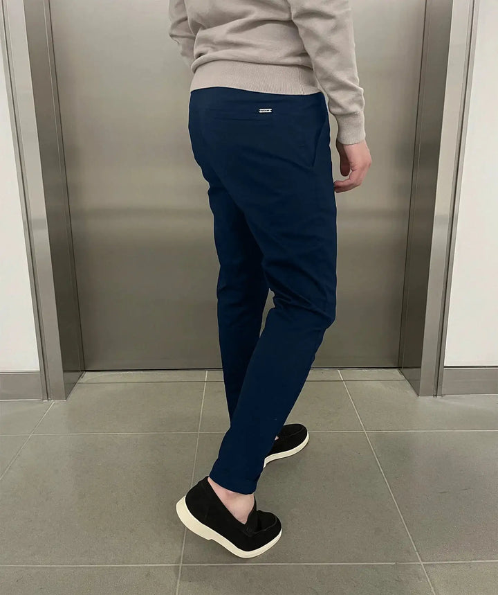 Jerez | Pantaloni chino elasticizzati slim di lusso