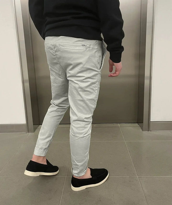 Jerez | Pantaloni chino elasticizzati slim di lusso