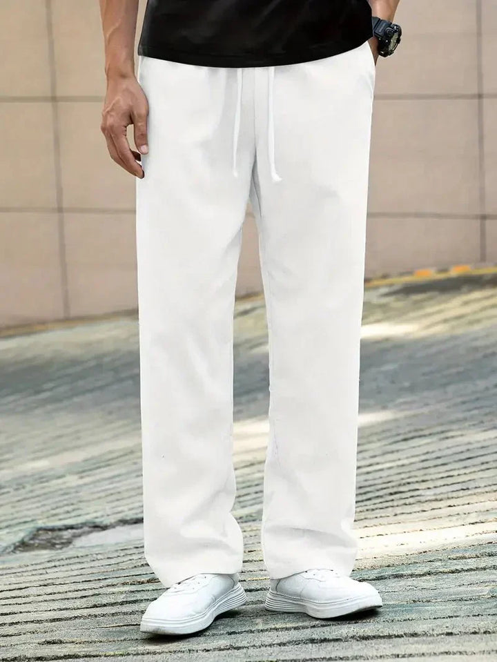 Pantaloni estivi casual Valerio in lino