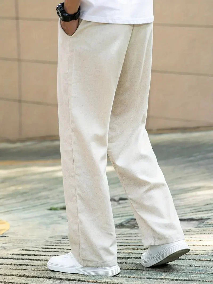 Pantaloni estivi casual Valerio in lino